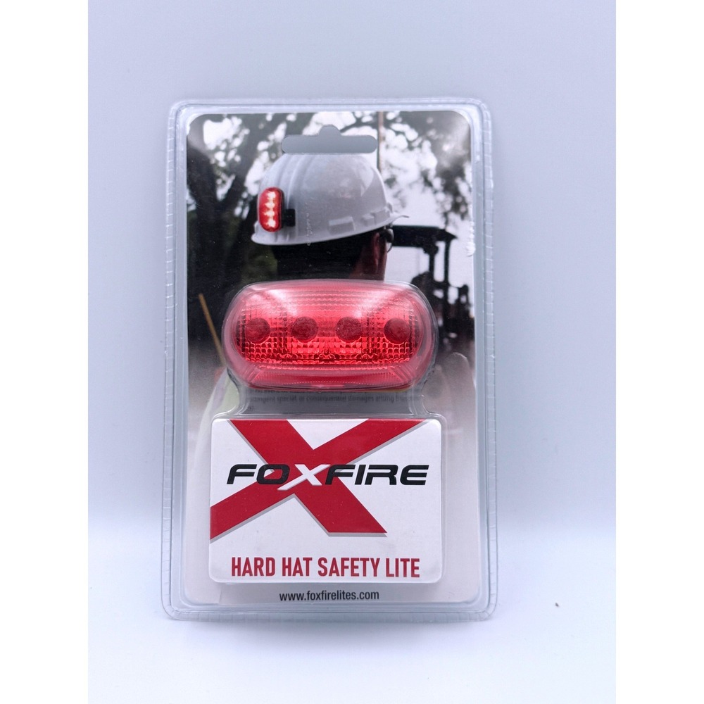 Foxfire Hard Hat‎ Safety Lite Red 4-LED Weather Resistant EHHL-R